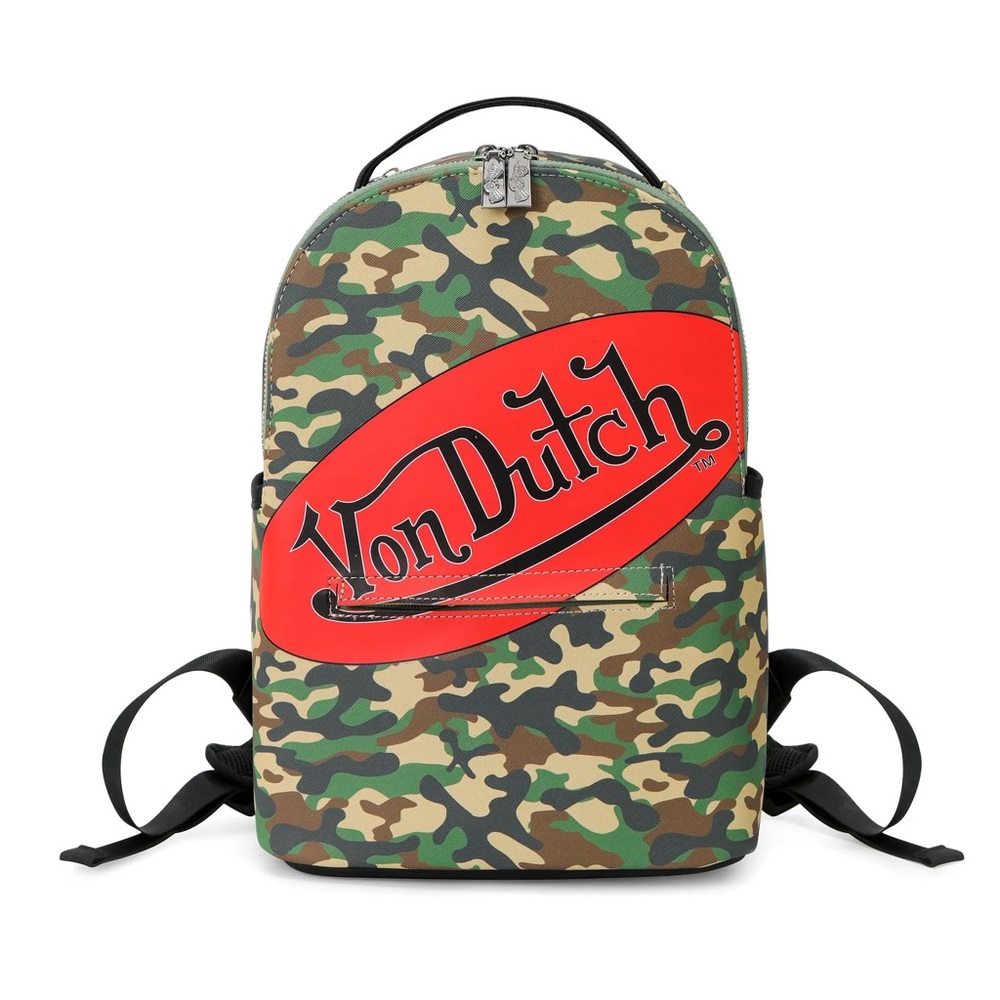 Von Dutch Charcoal Mesh Backpack